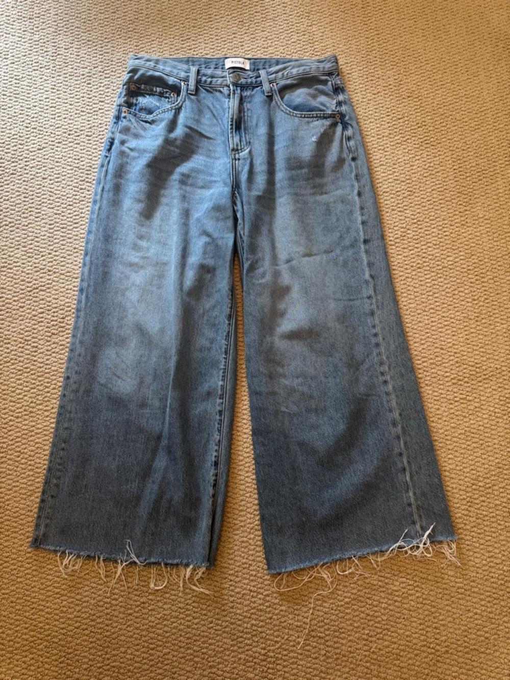 Pistola Light Blue Denim Jeans with Subtle Whiskering